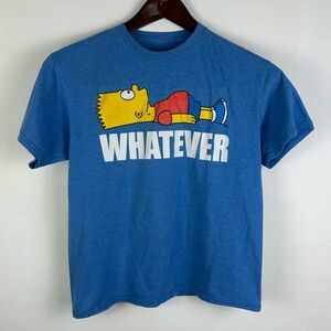 Bart Simpson Whatever T Shirt Boys Size XXL The Simpsons